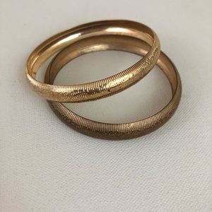 Antique Victorian Gold Tone Bracelets